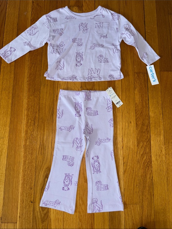 Carter's Other - Carter’s Purple Puppy Matching Set NWT 24 months